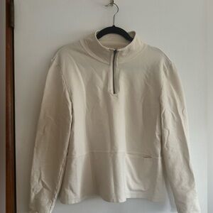 Habitat Quarter Zip Pullover Cotton Blend Relaxed Fit Size S